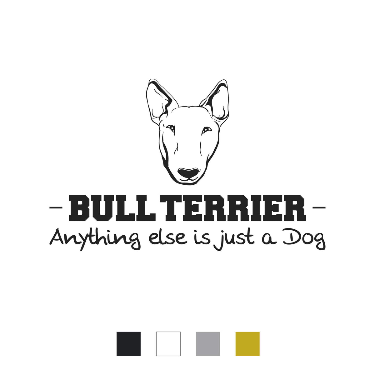 Bullterrier Aufkleber "A003"