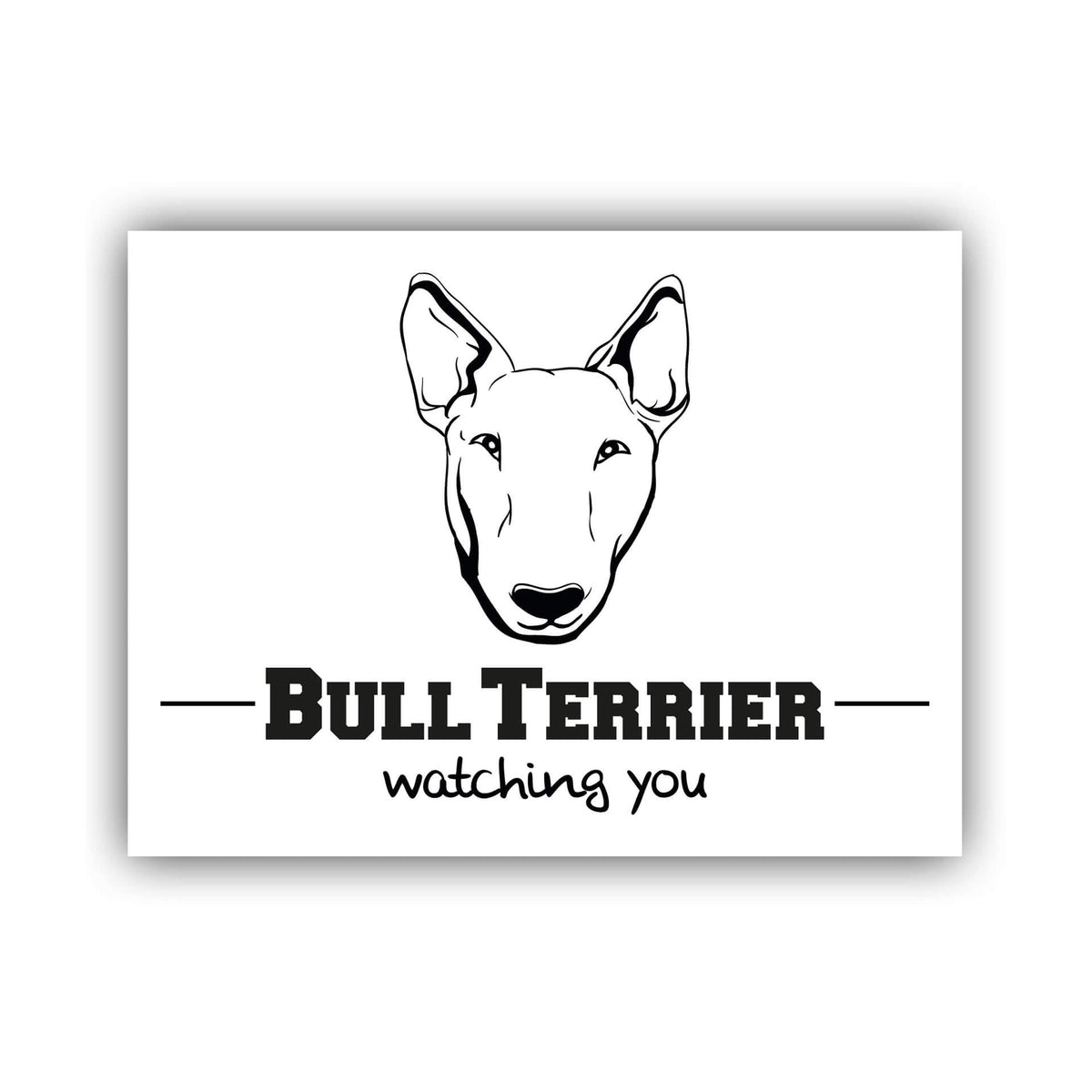 Bullterrier Schild "003"