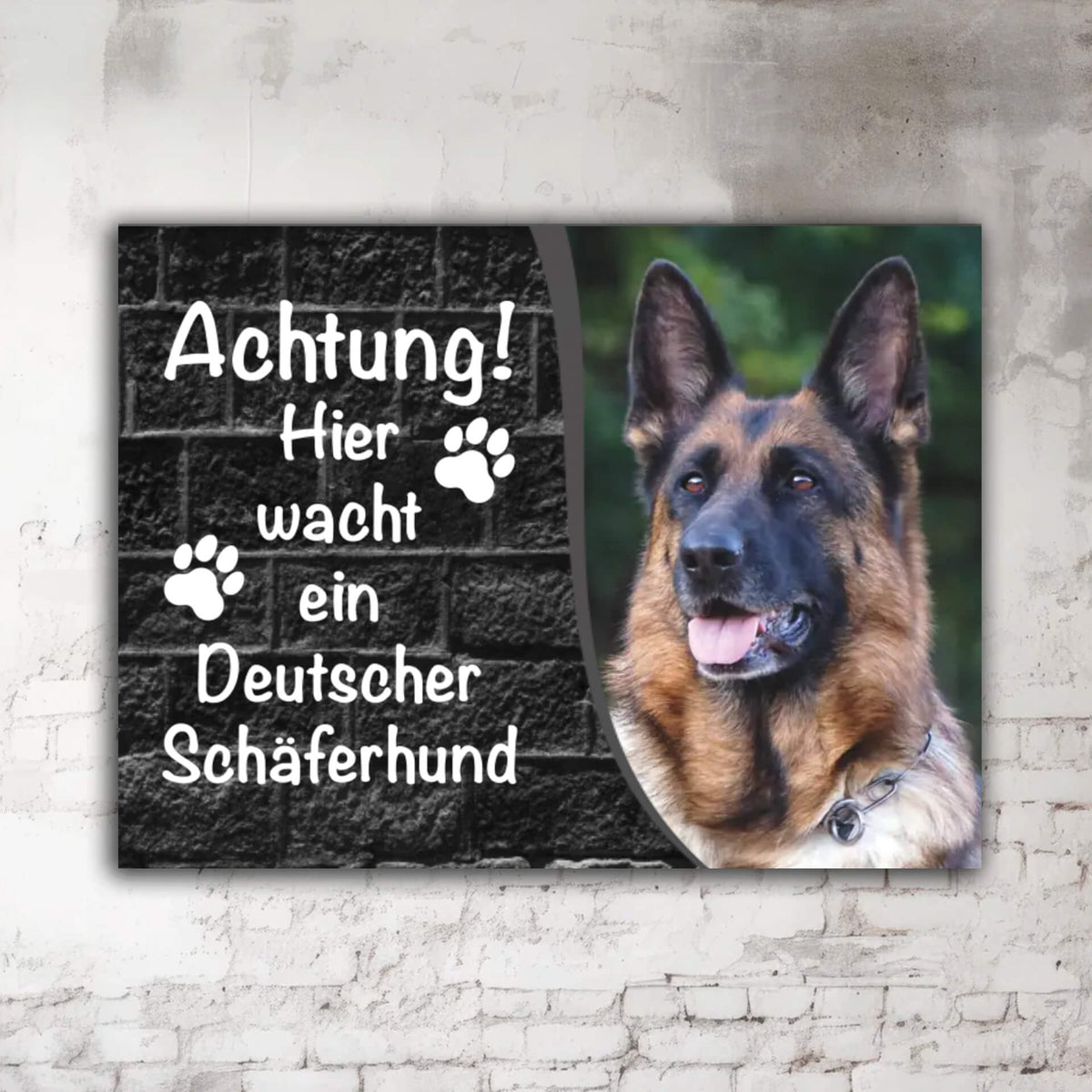 Deutscher Schäferhund Türschild Motiv P002
