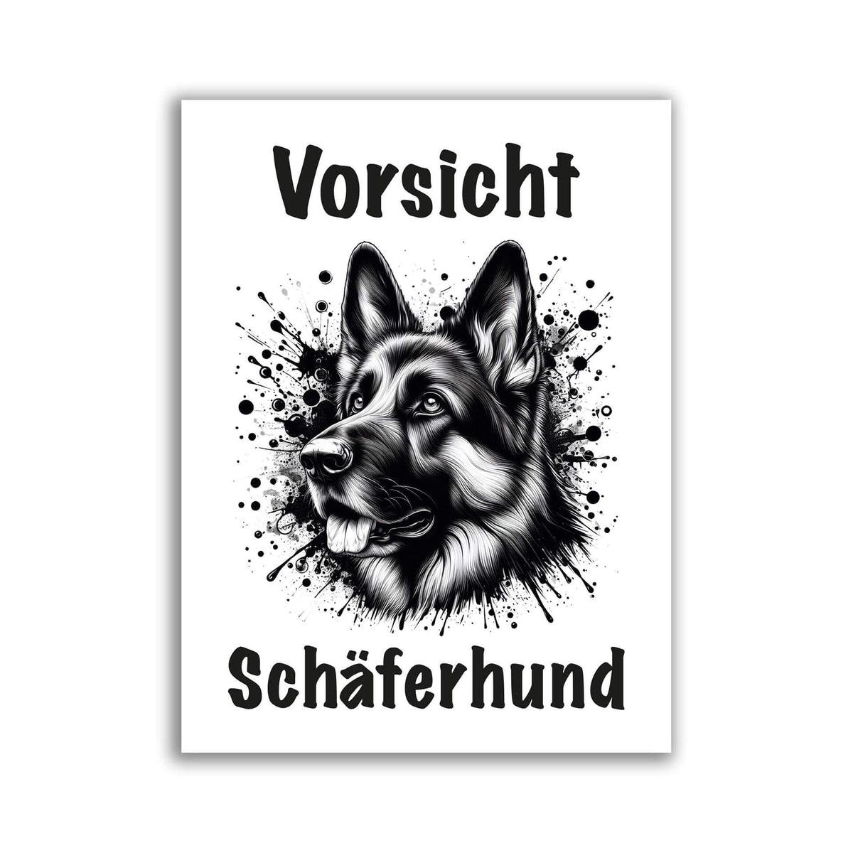 Deutscher Schaeferhund Schild Warnschild 005