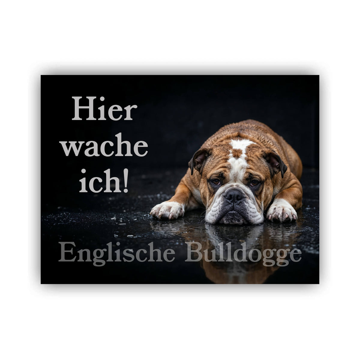 Englische Bulldogge Türschild 003