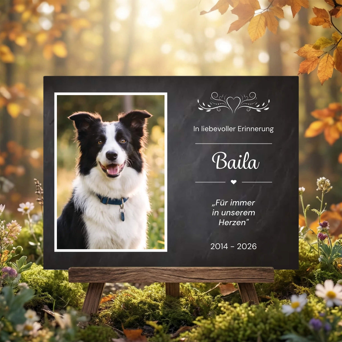Hunde Gedenktafel Beschreibung Personalisierung