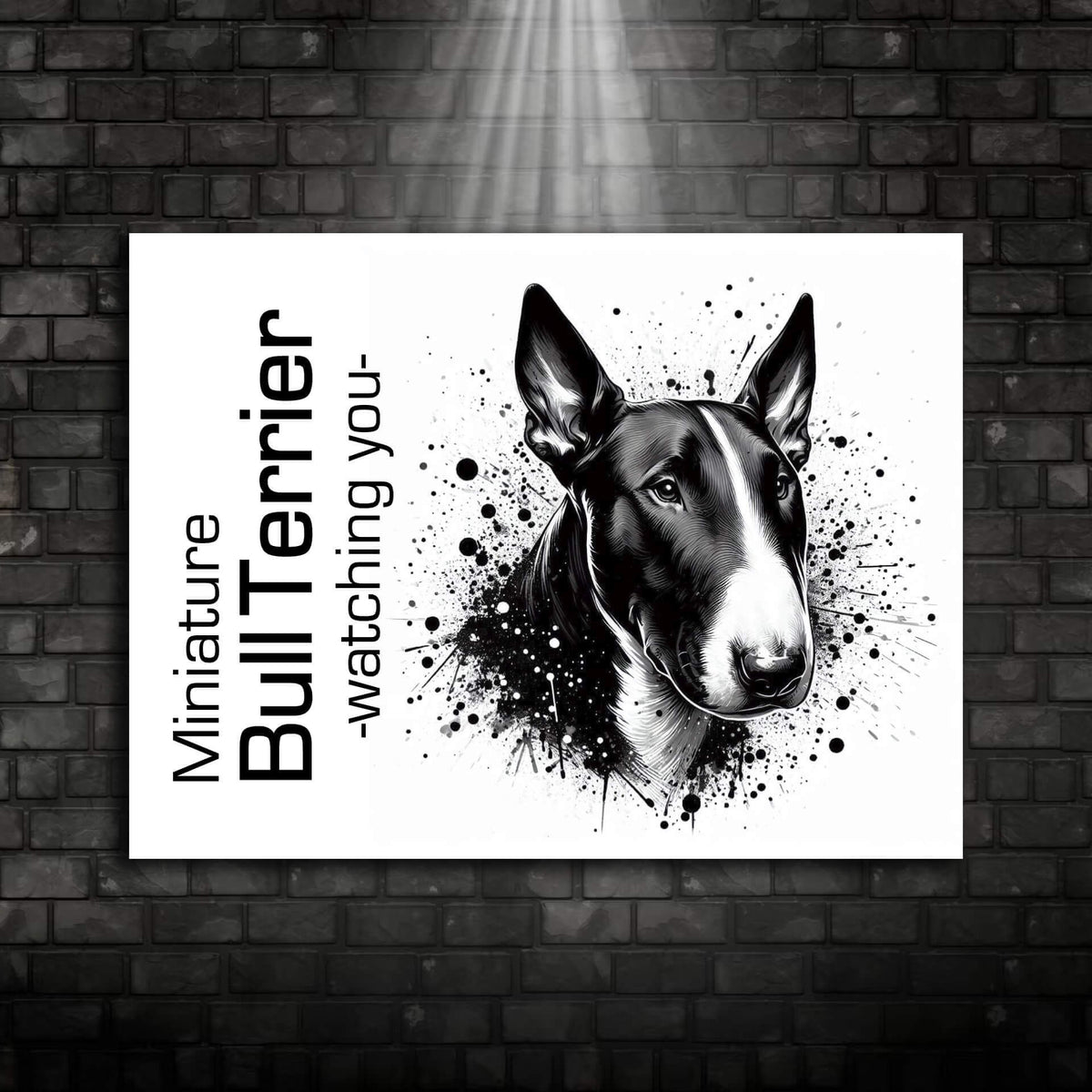 Miniature Bullterrier Schild "002"