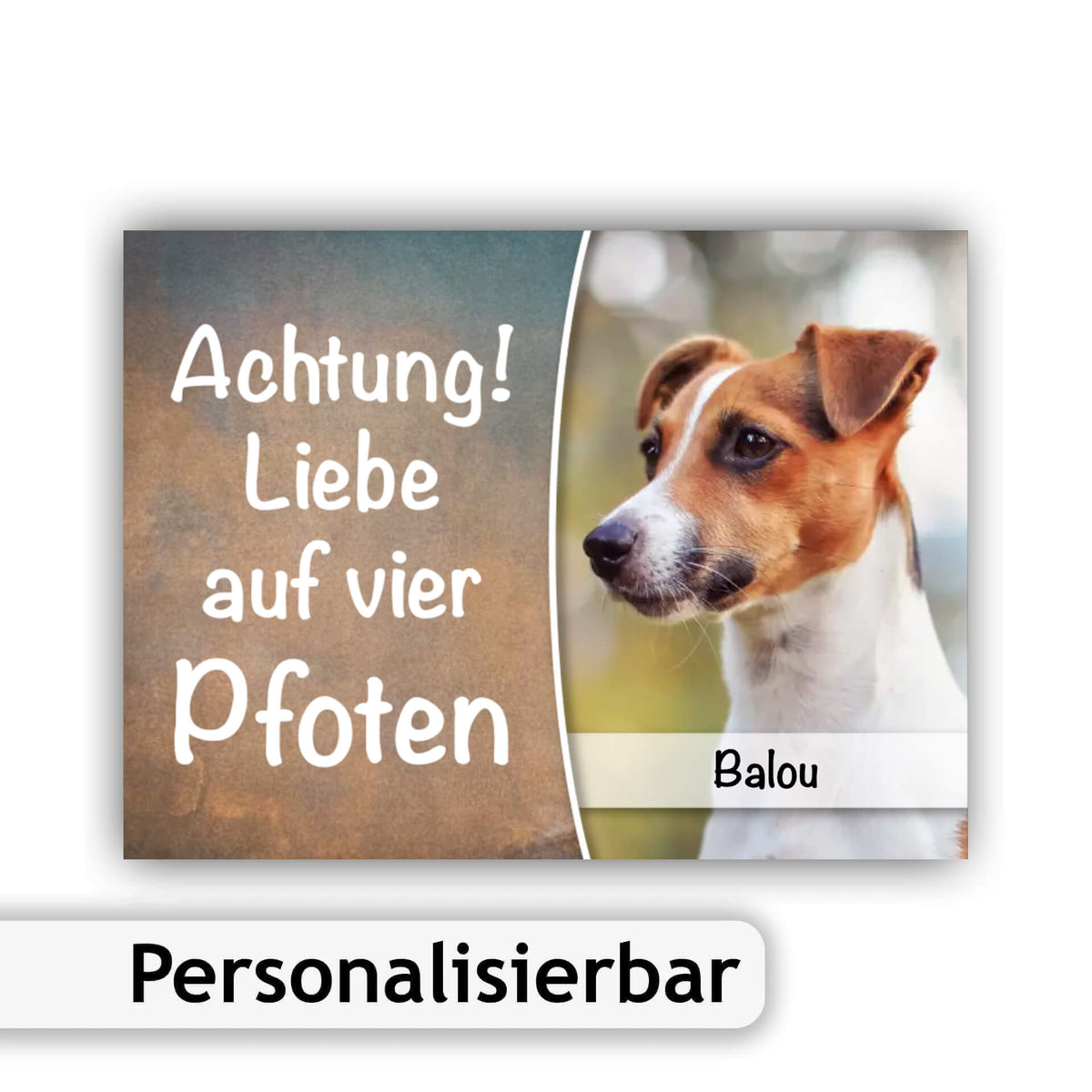 Personalisiertes Hunde-Türschild