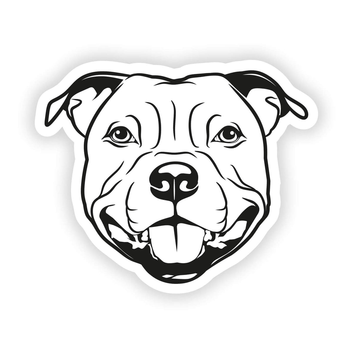Staffordshire Bullterrier Aufkleber "B001"