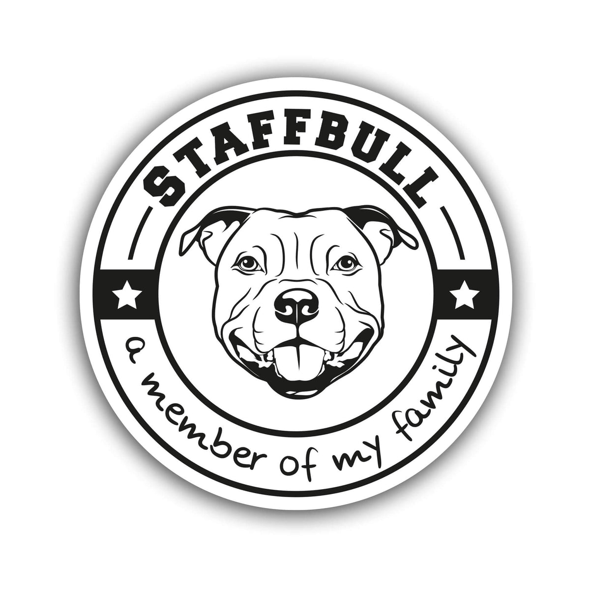 Staffordshire Bullterrier Aufkleber "B009"