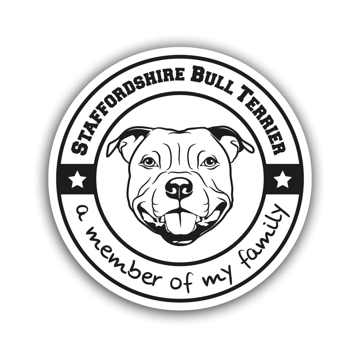 Staffordshire Bullterrier Aufkleber "B010"