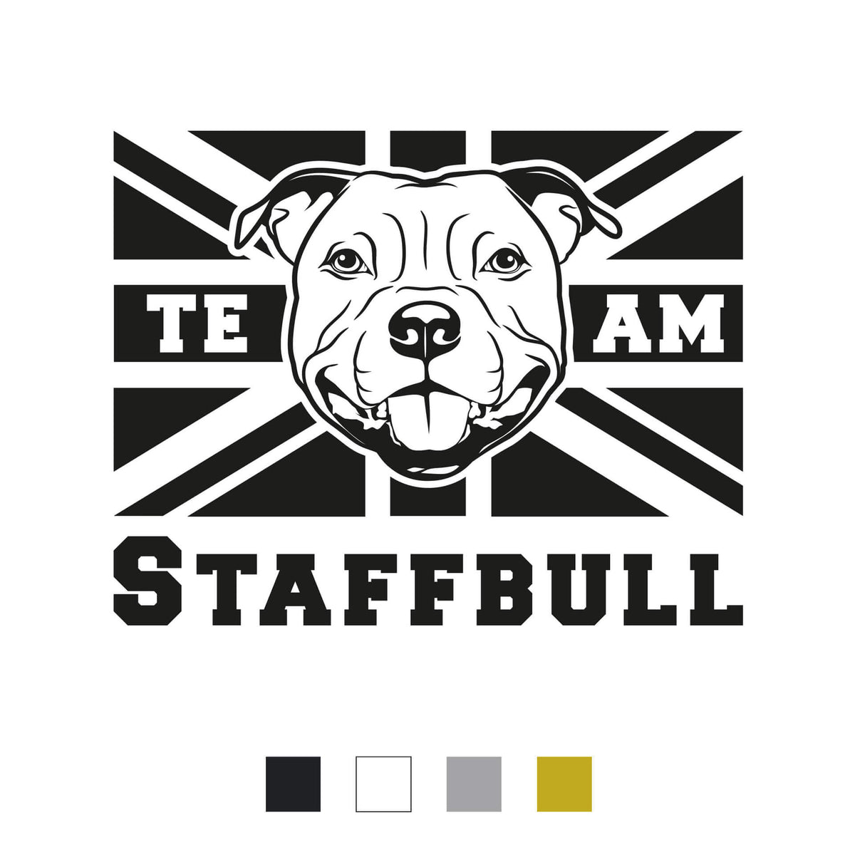 Staffordshire Bullterrier Aufkleber "A008"