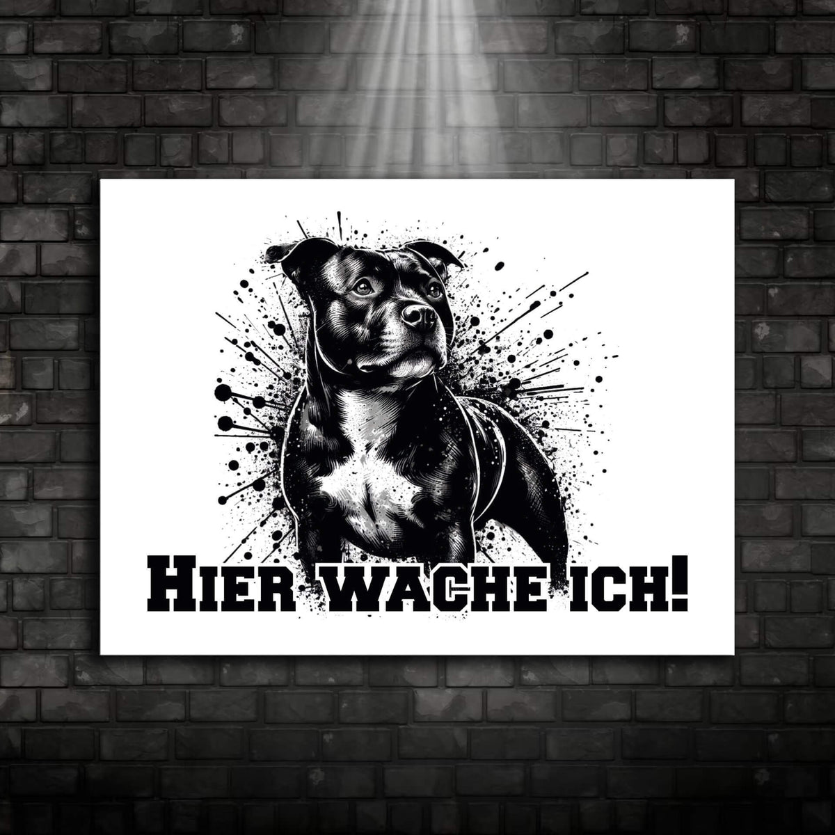 Staffordshire Bullterrier Schild "001"