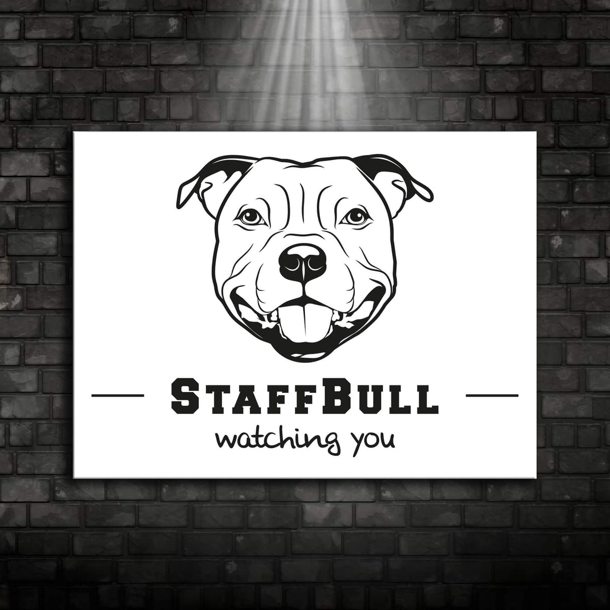 Staffordshire Bullterrier Schild "002"