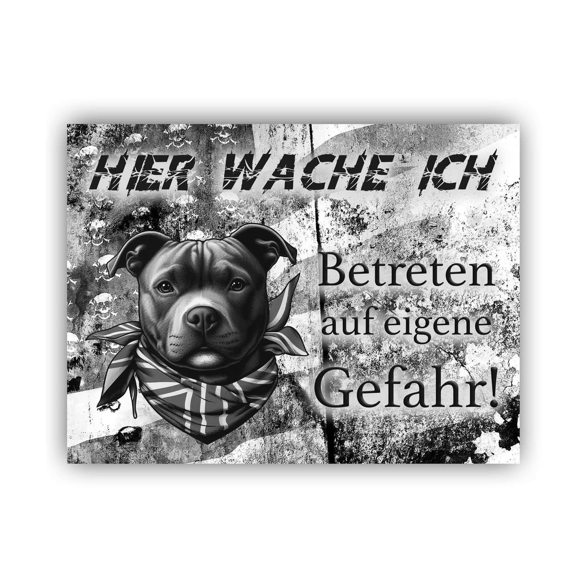 Staffordshire Bullterrier Schild "004"
