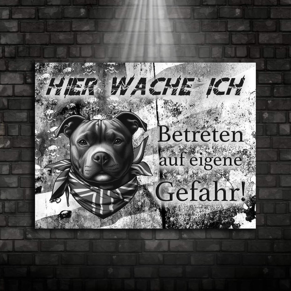 Staffordshire Bullterrier Schild "004"
