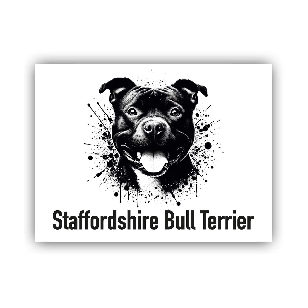 Staffordshire Bullterrier Schild "006"