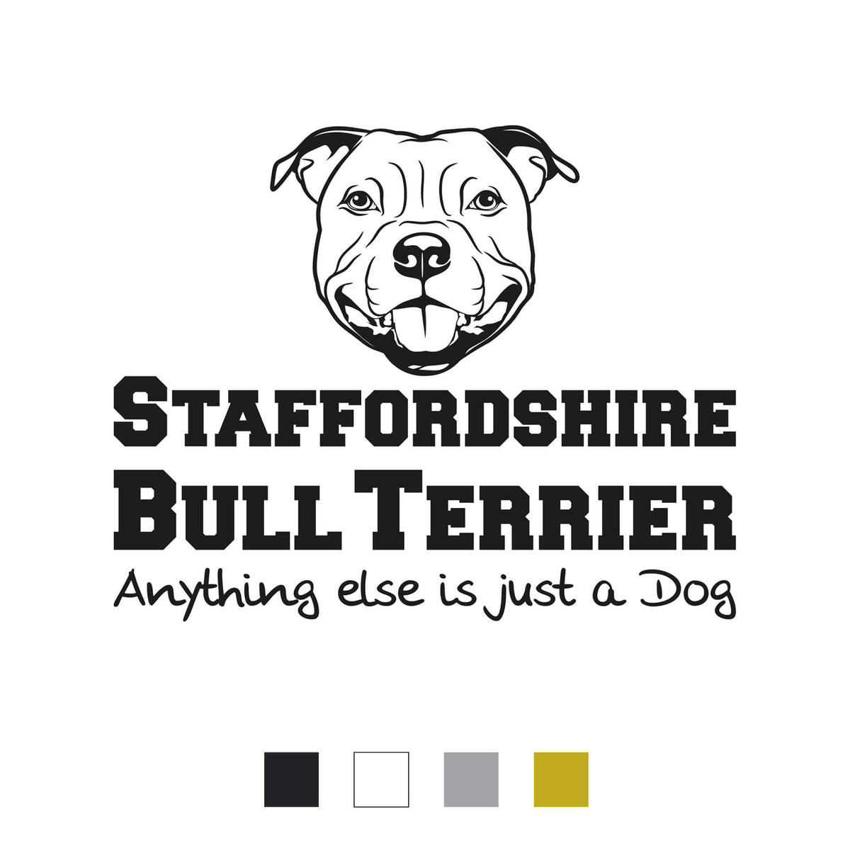Staffordshire Bullterrier Aufkleber "A005"