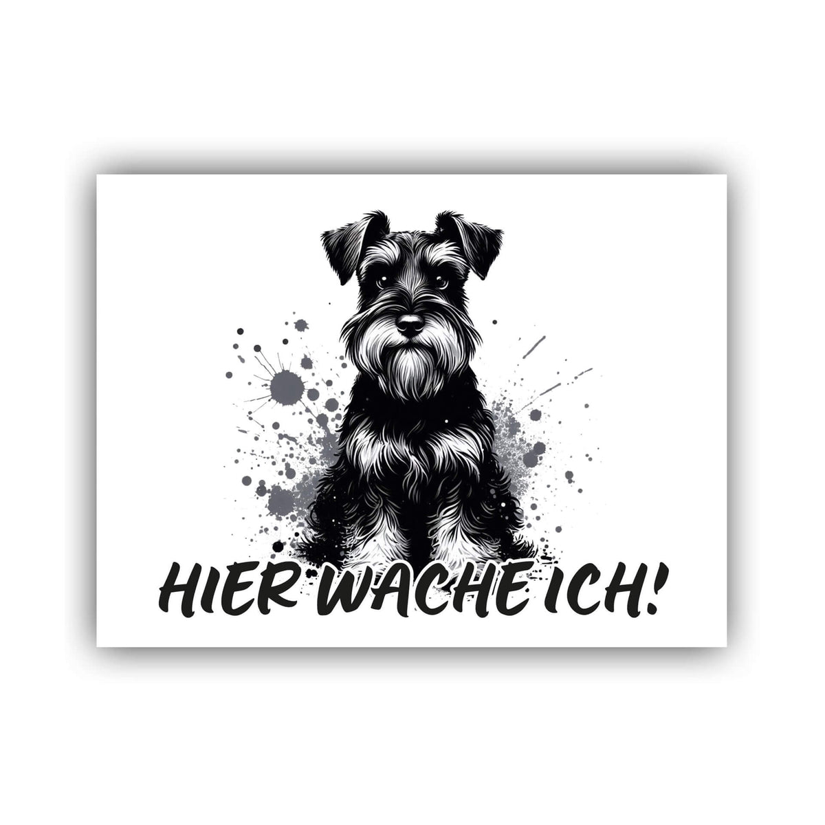 Zwergschnauzer Schild "001"